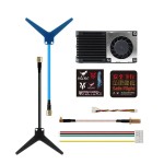 HGLRC 1.2G 4.5W 8CH High Power PIT/25mW/800mW/4.5W Transmission Adjustable Power Aerial Photography Travel VTX